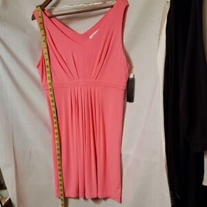 Chic Coral Sleeveless Mini Dress